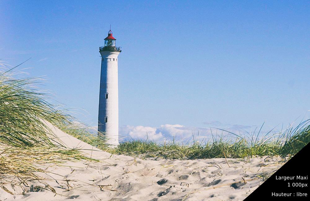 paysage de bord de mer dune phare